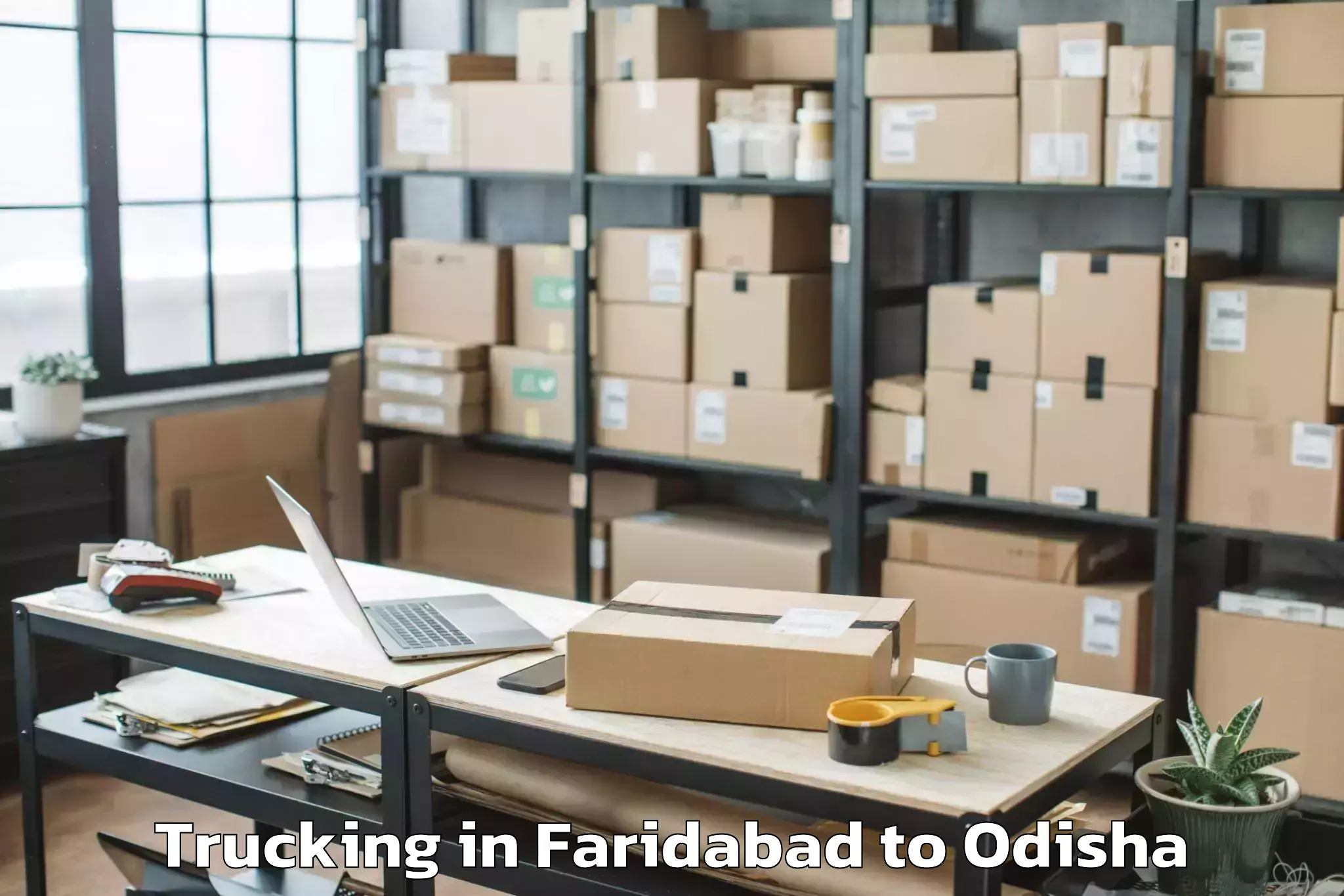 Book Your Faridabad to Khurda Trucking Today